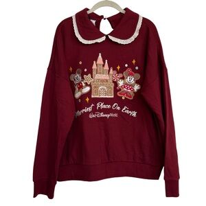 Disney Parks x Her Universe Gingerbread Holiday Peter Pan Collar Sweatshirt